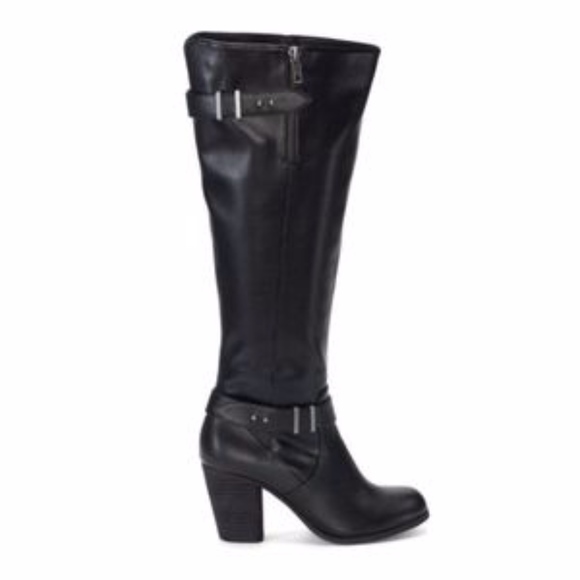 Steve Madden Shoes - Steve Madden NYC Black High Heel Buckle Boot 9 NWT